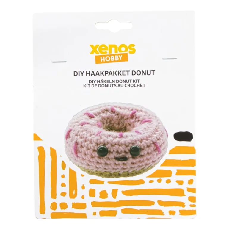 Haakpakket donut DIY - roze