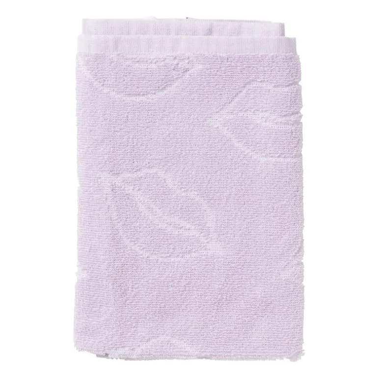 Handdoek lippen - lila/wit - 50x50 cm