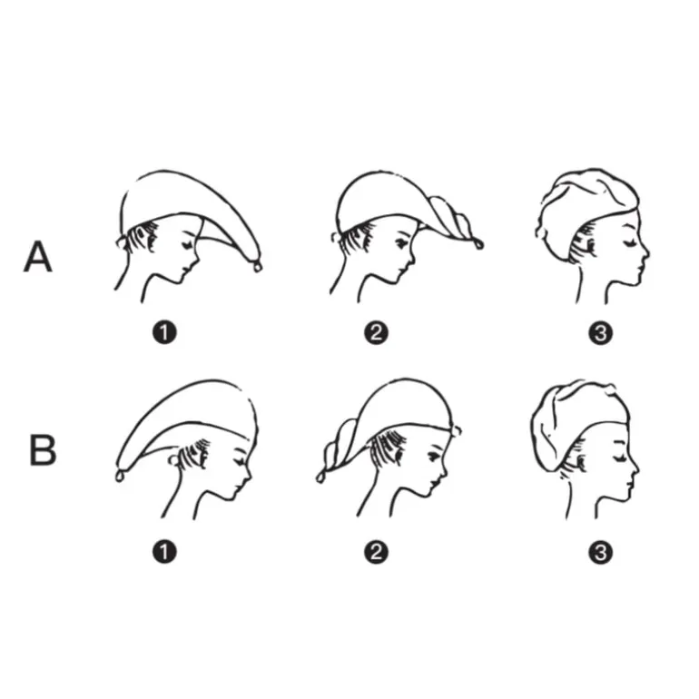 Handdoek tulband - panter - set van 2