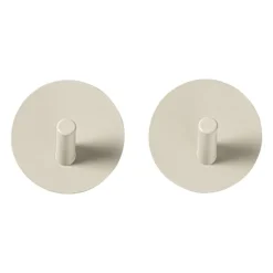 Handdoekhaken - beige - set van 2