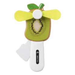 Handventilator kiwi - kunststof - 13.5x7 cm