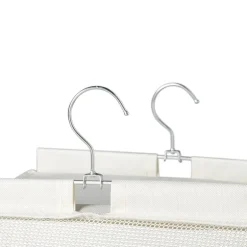 Hang organiser met 6 vakken - wit - 125x30x30 cm