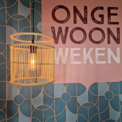 Hanglamp bamboe - naturel - ⌀28x33 cm