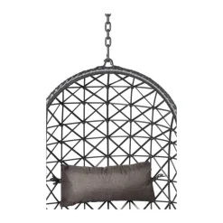Hangstoel Mallorca met standaard - zwart - 125x83x67 cm