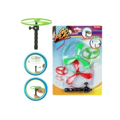 Helikopter afschietschijf - multikleur - set van 2