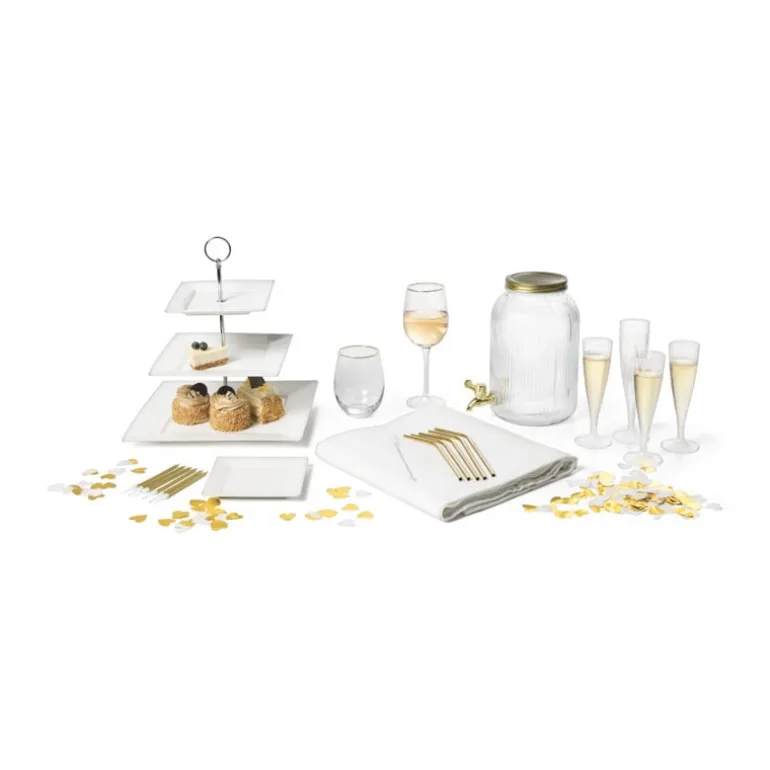 Herbruikbare champagne glazen - set van 6