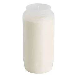 Herdenkingslicht - wit - ø6.7x14.1 cm