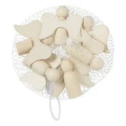 Houten engeltjes - set van 6 - naturel