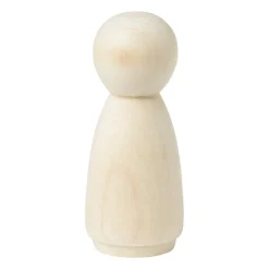 Houten kegelpoppen - set van 10 - 5.3 cm