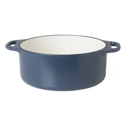 Hugo Kennis braadpan met deksel - gietijzer - blauw/zwart - ø24 cm