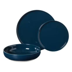 Hugo Kennis dinerbord - blauw/wit - ø26 cm