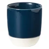 Hugo Kennis espresso mok - blauw/wit - 70 ml