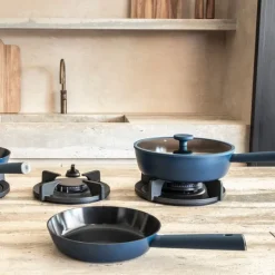 Hugo Kennis koekenpan - blauw/zwart - ø28x5.5 cm