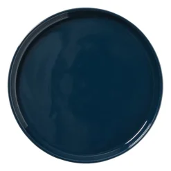 Hugo Kennis ontbijtbord - blauw/wit - ø20 cm