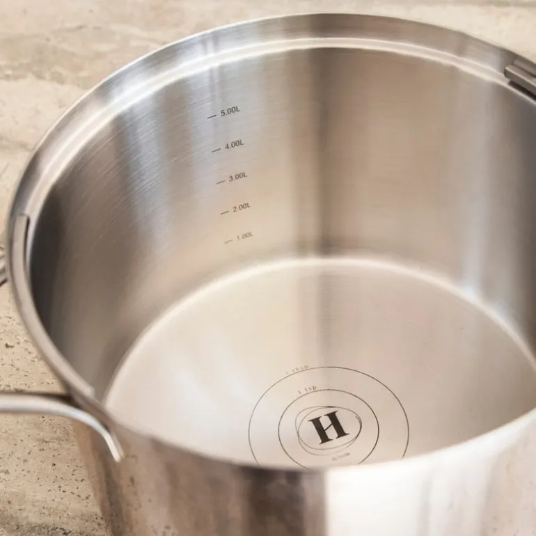 Hugo Kennis soeppan inclusief deksel met afgietsysteem - RVS - ø24x16 cm