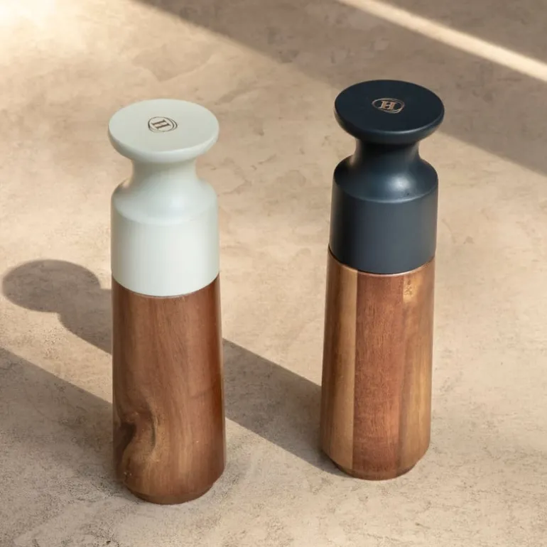 Hugo Kennis zoutmolen - acaciahout/keramiek - ø6x20 cm