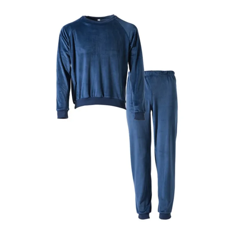 Huispak 2-delig - blauw - maat L/XL