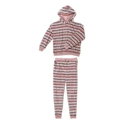 Huispak kerst - roze - maat L/XL