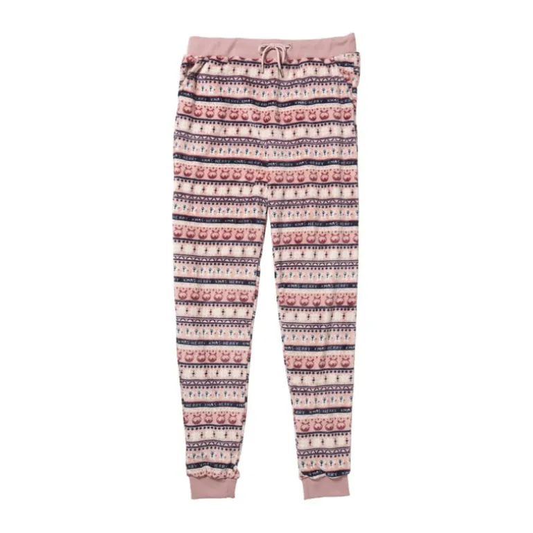 Huispak kerst - roze - maat L/XL