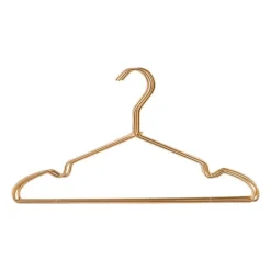 Ijzeren kledinghangers - goudkleurig - set van 4