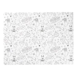 Inkleur placemat kerst - 40x30 cm - set van 4