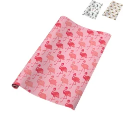 Inpakpapier flamingo/regenboog - diverse varianten - 70x200 cm