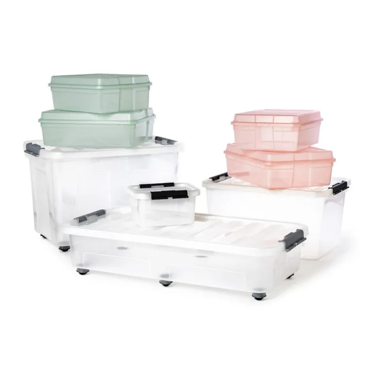 Iris clearbox - 13 liter - roze