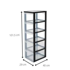 Iris ladekast - 5 lades - 101.5x29x40 cm