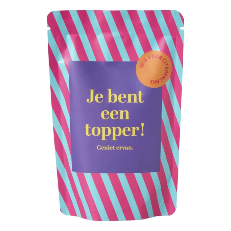 Jij bent een topper citroencake bakmix