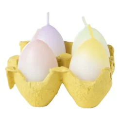 Kaars eieren dip dye - set van 4 - ø6.5x8m