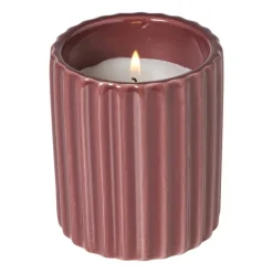 Kaars in potje - bordeauxrood - ø7.8x9 cm