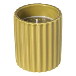 Kaars in potje - olijf - ø7.8x9 cm