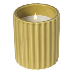 Kaars in potje - olijf - ø7.8x9 cm