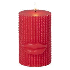 Kaars met lippen groot - diverse varianten - ø7.5x10 cm
