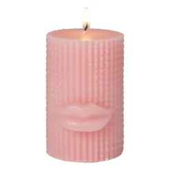 Kaars met lippen groot - diverse varianten - ø7.5x10 cm