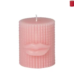 Kaars met lippen klein - diverse varianten - ø6.8x8 cm