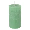 Kaars rustiek - appel groen - ø7x12 cm