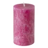 Kaars rustiek - framboos - ø7x12 cm