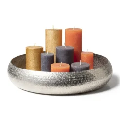 Kaars rustiek - goud - ø5x10 cm