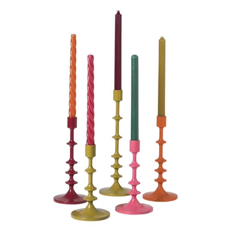 Kandelaar klein - groen - ø10x18.5 cm