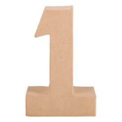 Kartonnen cijfer 1
