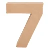 Kartonnen cijfer 7