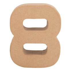 Kartonnen cijfer 8