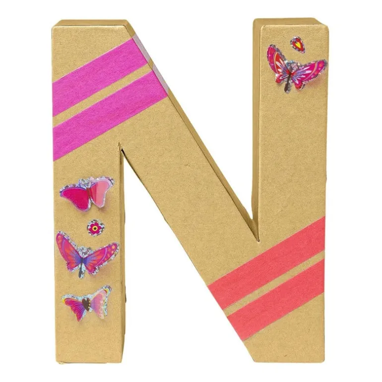 Kartonnen letter N