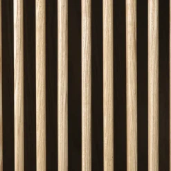 Kast Japandi met 2 deuren - bruin - 80x72x33 cm