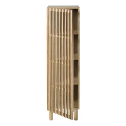 Kast Japandi smal - bruin - 145x40x33 cm
