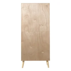 Kast Java met deurtje en vakken - bruin - 160x70x33.5 cm