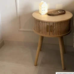 Kastje Uppsala rond - naturel - ø40x54 cm