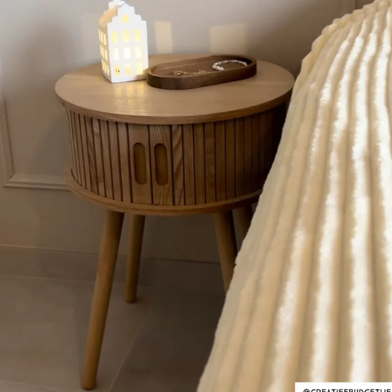 Kastje Uppsala rond - naturel - ø40x54 cm