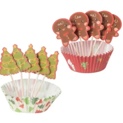 Kerst cupcake set - set van 24